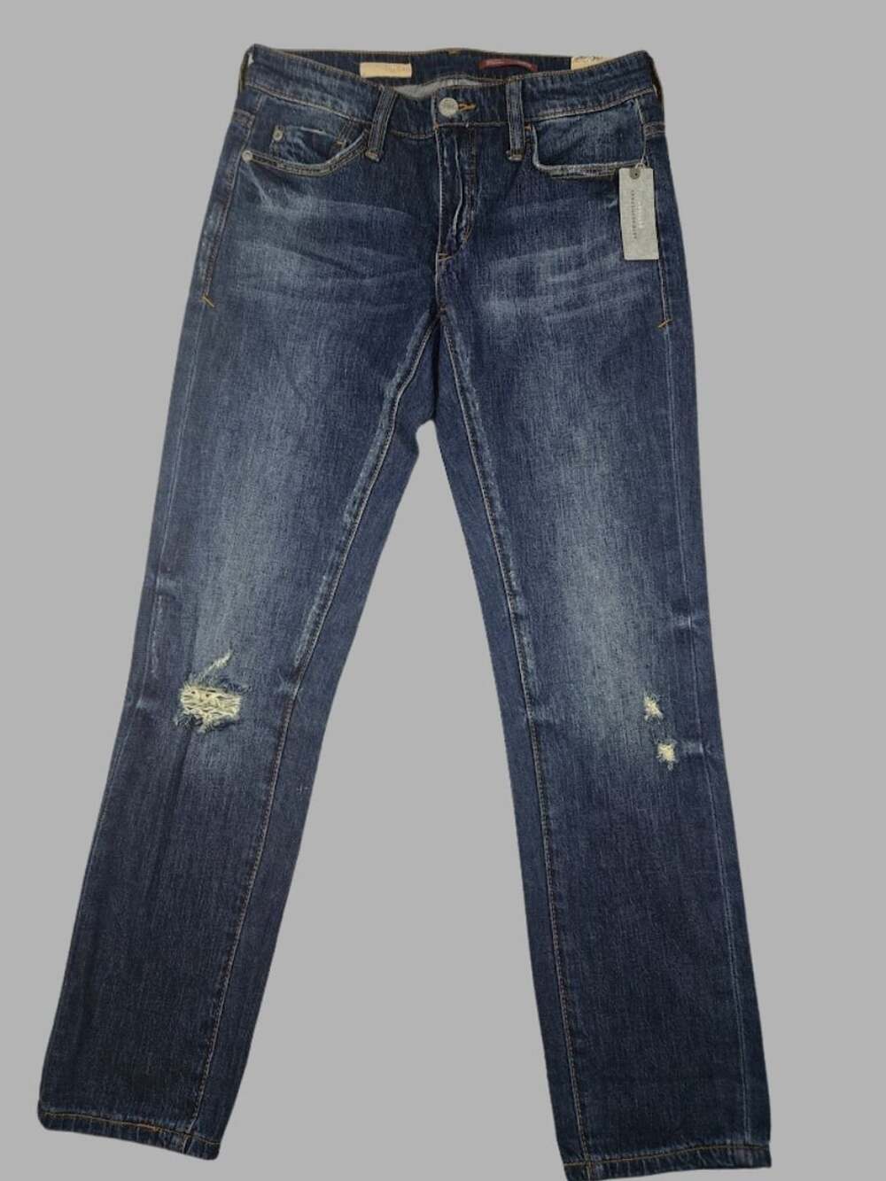 NWT Anthropologie Pilcro Slim Boyfriend Crop Jeans 24P Petite Distressed $148